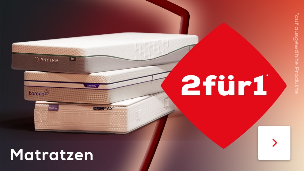 2 für 1 auf Matratzen