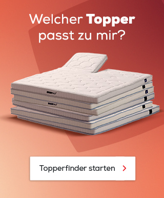 Welcher Topper passt zu mir? Topperfinder starten.